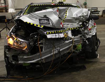 NHTSA oblique crash test